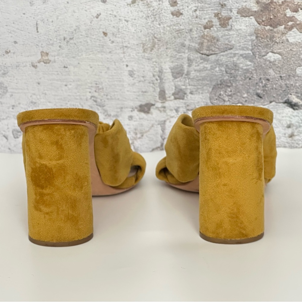 LOEFFLER RANDALL Velvet Coco Mule - Yellow Gold - Picture 6 of 9